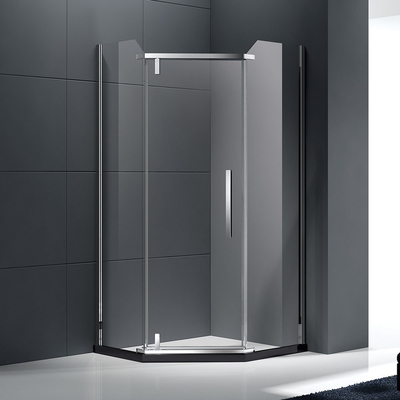 Standard Glass Shower Enclosures , Tub Shower Doors Glass Frameless Diamond Shape
