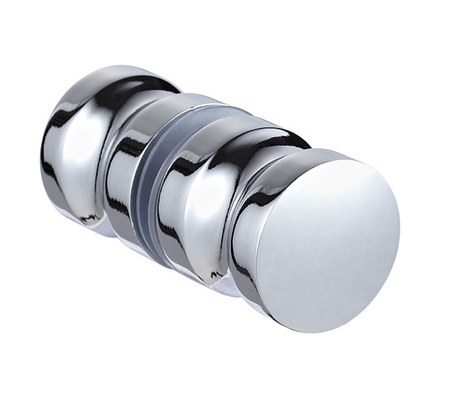 Corner Entry Glass Shower Enclosures / Screen With Sector Tray Zinc Alloy Spring Rollers