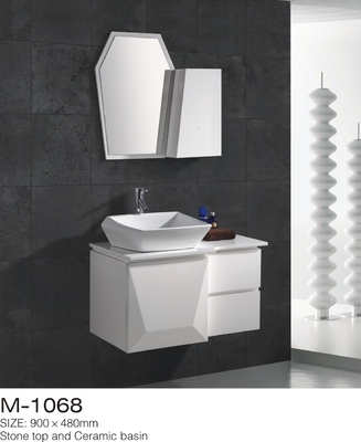 Irregular Bathroom Vanities With Tops Stone Above Counter Ceramic Basin