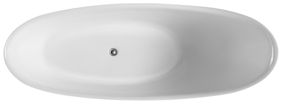 Unique Slipper Small Freestanding Soaking Tub 1800x890x680mm Indoor Tapered