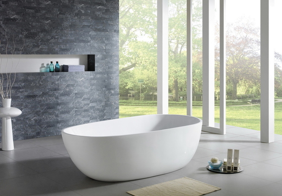 Stand Alone Freestanding Slipper Bathtubs For Small Bathrooms Glossy White
