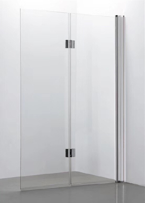 Bathroom Custom Glass Shower Doors Profile Hinge Folding Semi Frameless