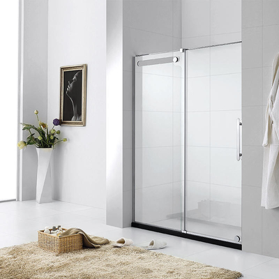 Μετριασμένες τετράγωνο πόρτες Frameless ντους γυαλιού/πλαισιωμένο υλικό κραμάτων αλουμινίου